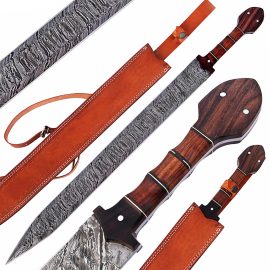 Damascus Steel Grecian Xiphos Sword