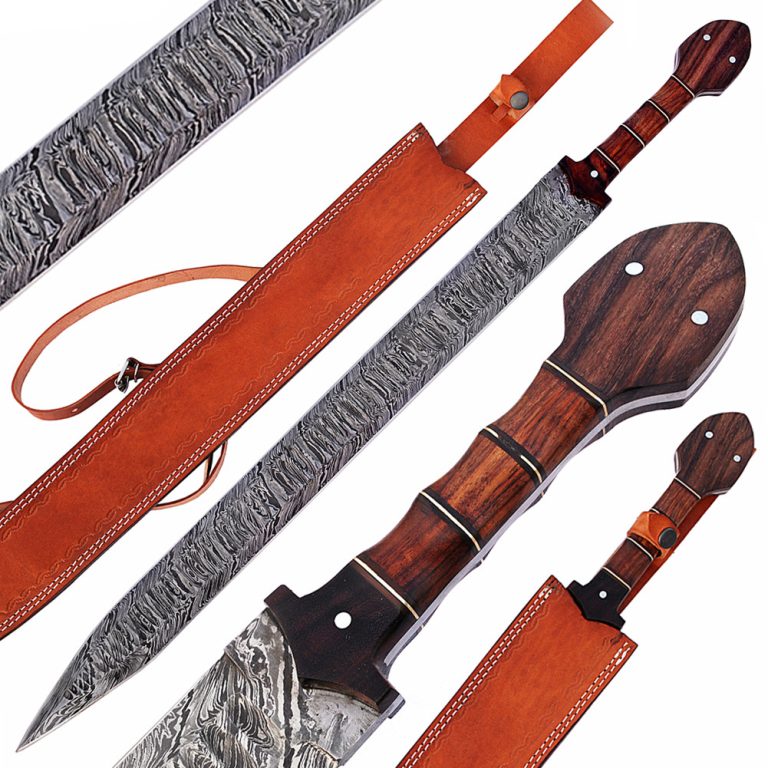 Damascus Steel Grecian Xiphos Sword