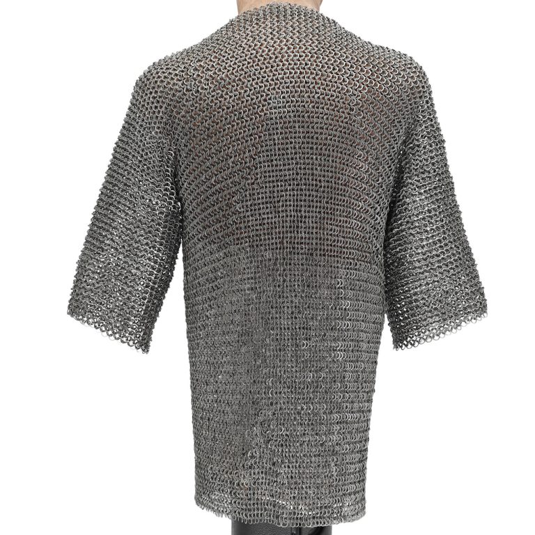 Half Sleeved Riveted Chainmail Armor - XL