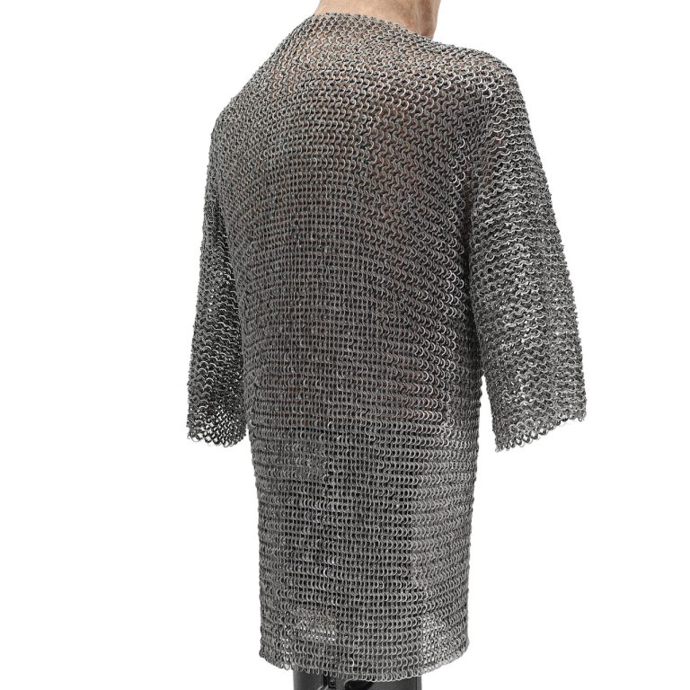 Half Sleeved Riveted Chainmail Armor - XL
