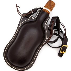 Bovine Leather Wineskin Flask