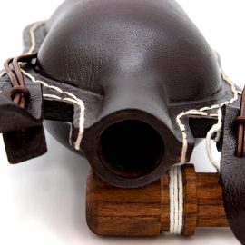 Bovine Leather Wineskin Flask