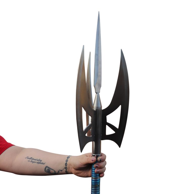 Hand Forged 4-Prong Trident Replica Prop