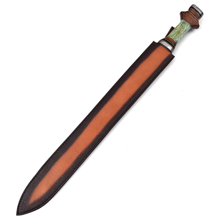 Damascus Forged Roman Gladiator Spatha with Sheath
