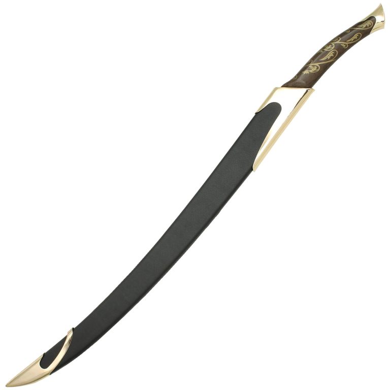 Forged Engraved Fantasy Longsword with Scabbard