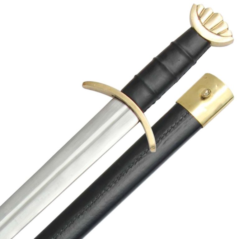 Brass-Accented Viking Replica Sword