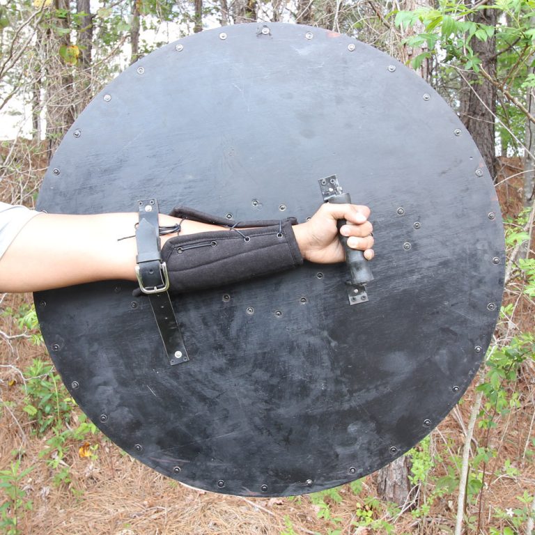 Viking Battle Shield, Handcrafted Design.