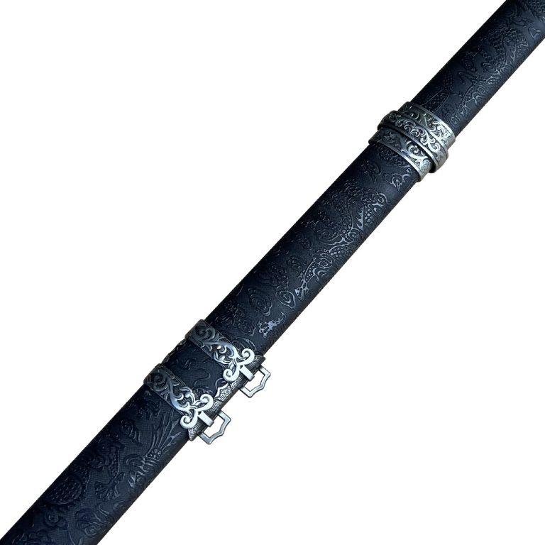 Japanese Ninjato – Full Tang with Leather Saya