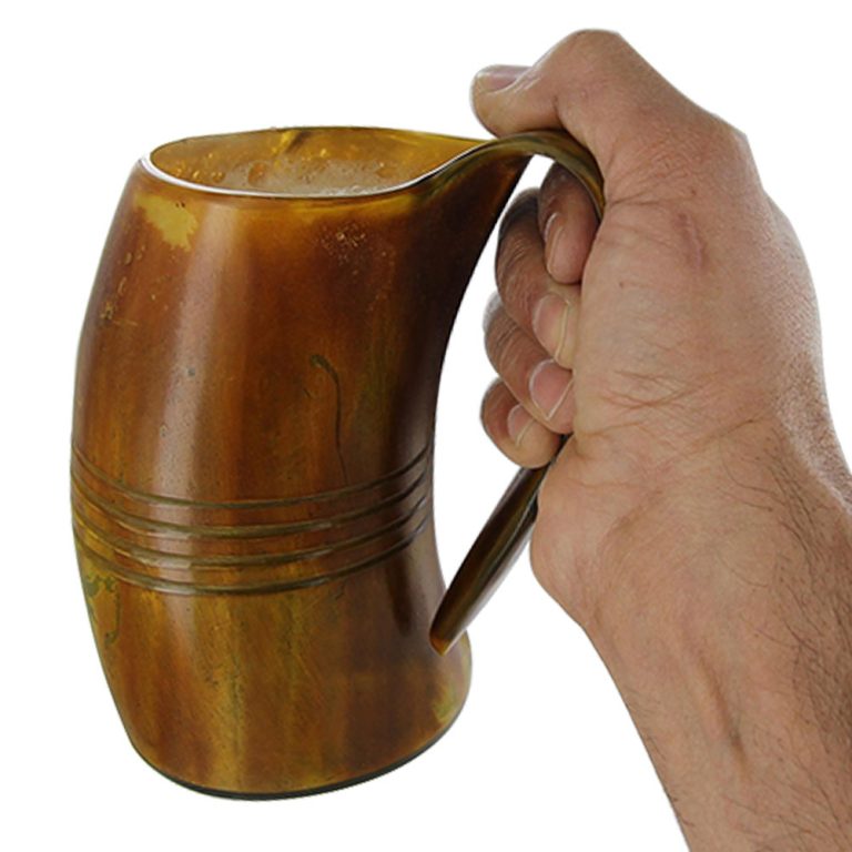 Viking Horn Tankard for Midsummer Celebrations