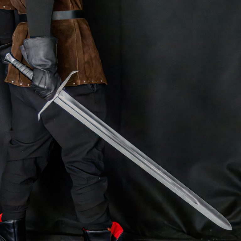 1095 High Carbon Decorative Medieval Sword with Leather Handle
