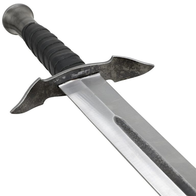 High Carbon Spring Steel Double-Edged Sword with Sheath