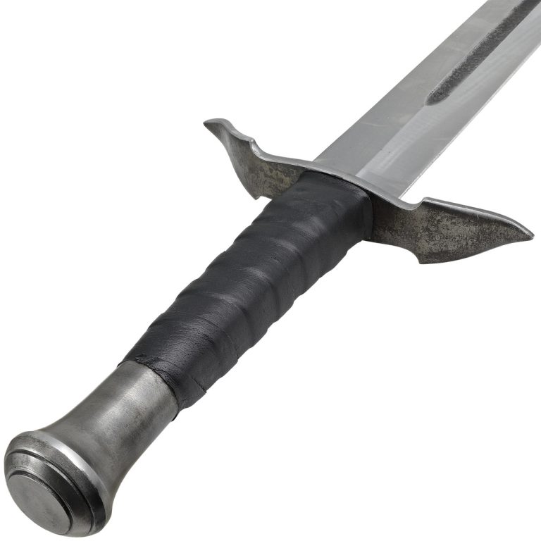 High Carbon Spring Steel Double-Edged Sword with Sheath