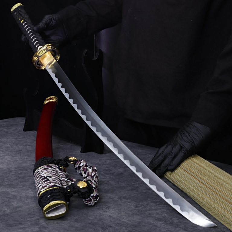 Hand Forged Samurai Tachi Katana with Scabbard