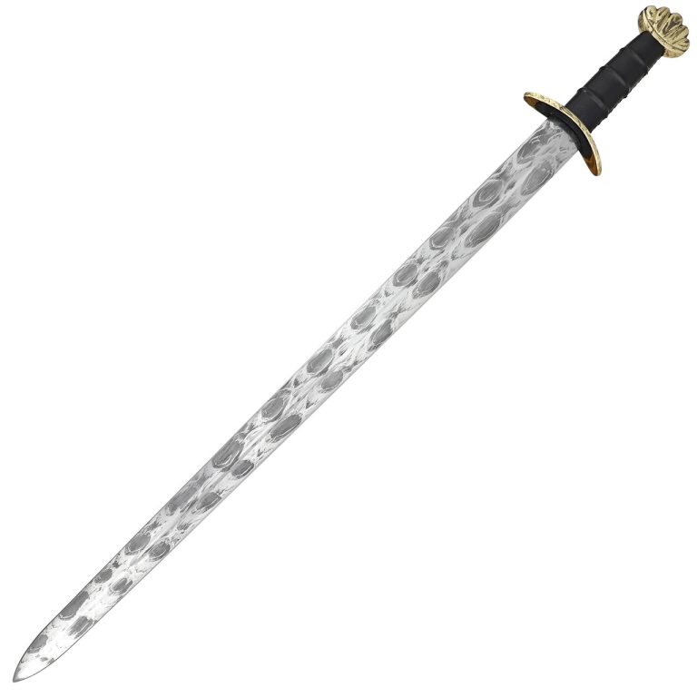 Viking Etched Blade Sword with Scabbard