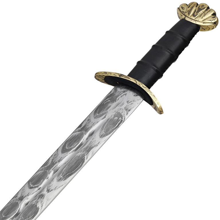 Viking Etched Blade Sword with Scabbard