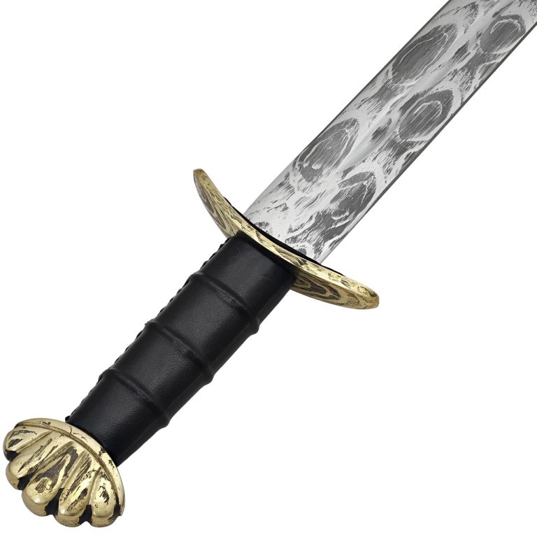 Viking Etched Blade Sword with Scabbard
