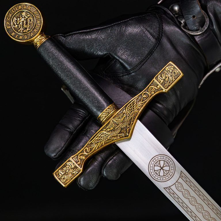 Excalibur Replica Longsword with Gold Accents