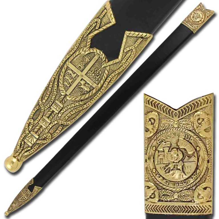 Excalibur Replica Longsword with Gold Accents