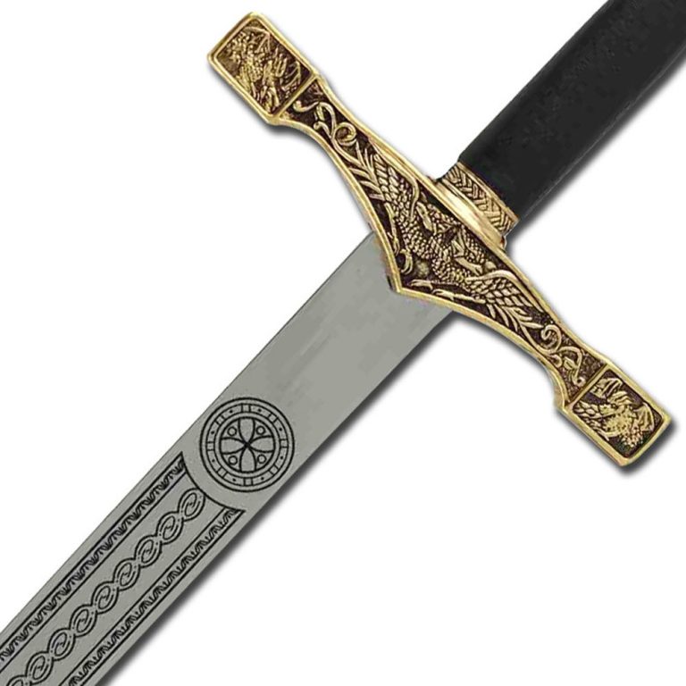 Excalibur Replica Longsword with Gold Accents