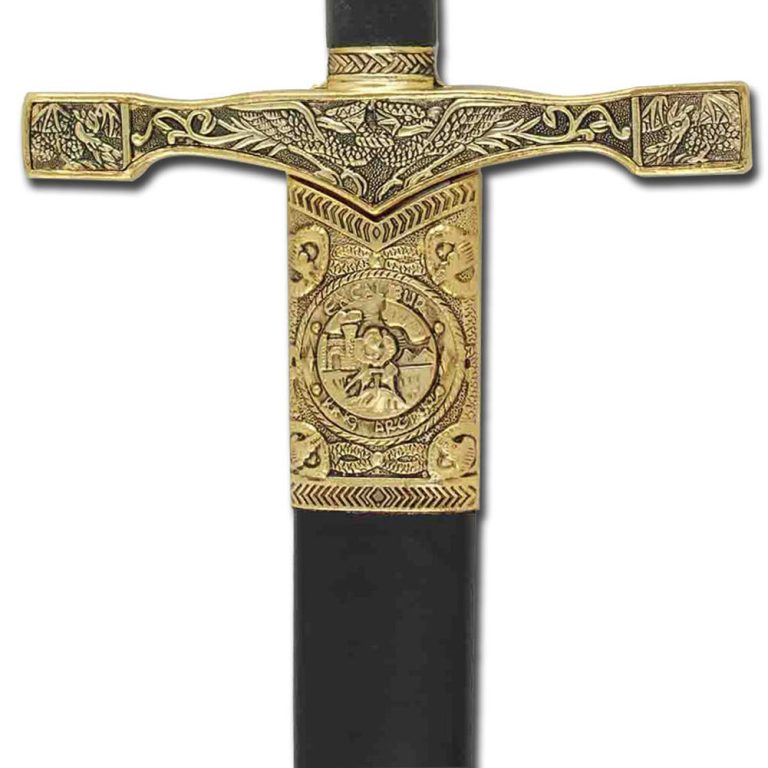Excalibur Replica Longsword with Gold Accents