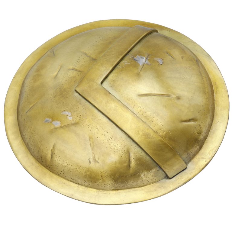 Spartan Shield Round - Mild Steel Antique Finish