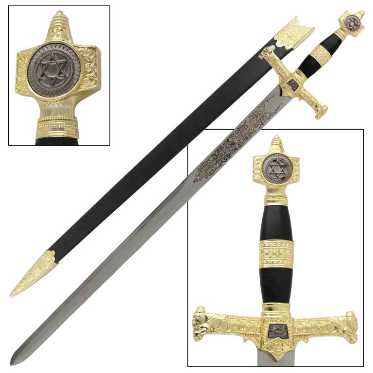 King Solomon Crusader Replica Longsword - Black