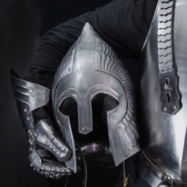 18G Forged Steel Tapered Top Helmet Replica