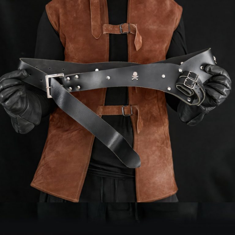 Handmade Leather Pirate Sword Belt