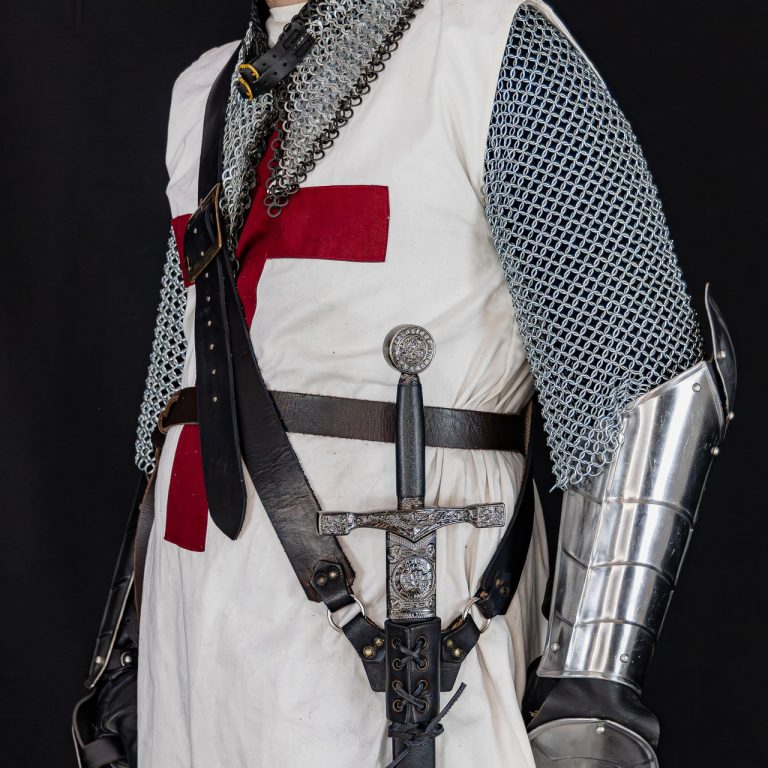 Leather Sword Hanger with Waist Frog
