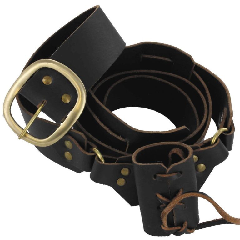 Leather Sword Hanger with Waist Frog