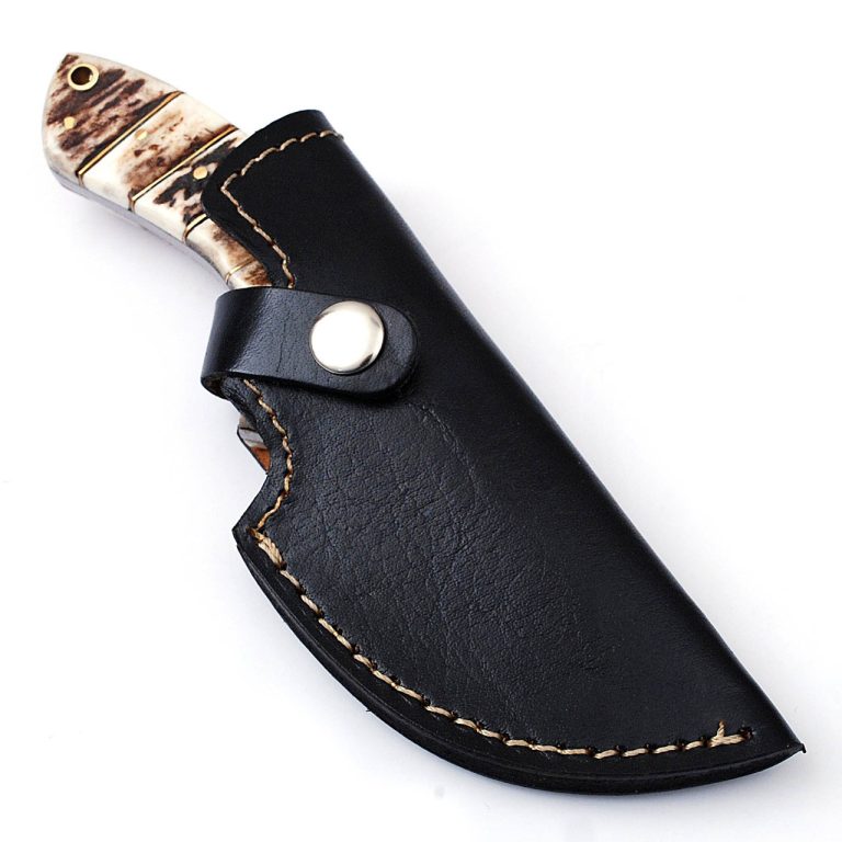 Damascus Steel Full Tang Gut Hook Knife