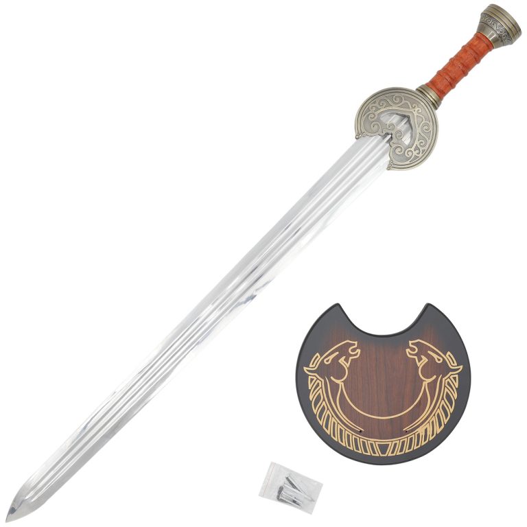 Fantasy Sword with Wooden Display Plaque