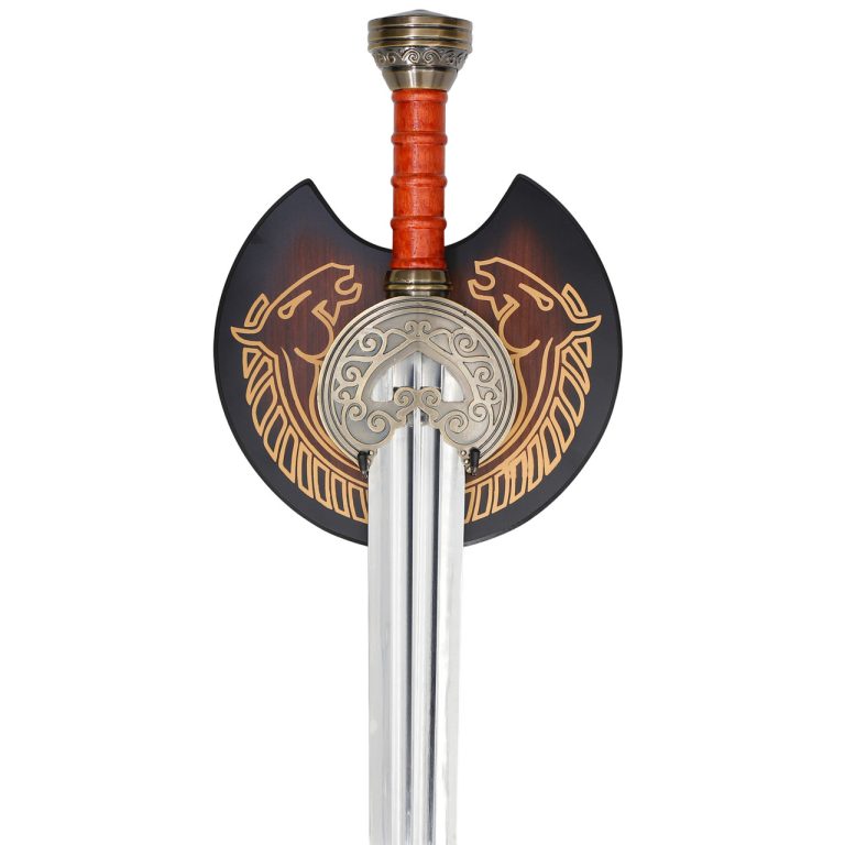 Fantasy Sword with Wooden Display Plaque