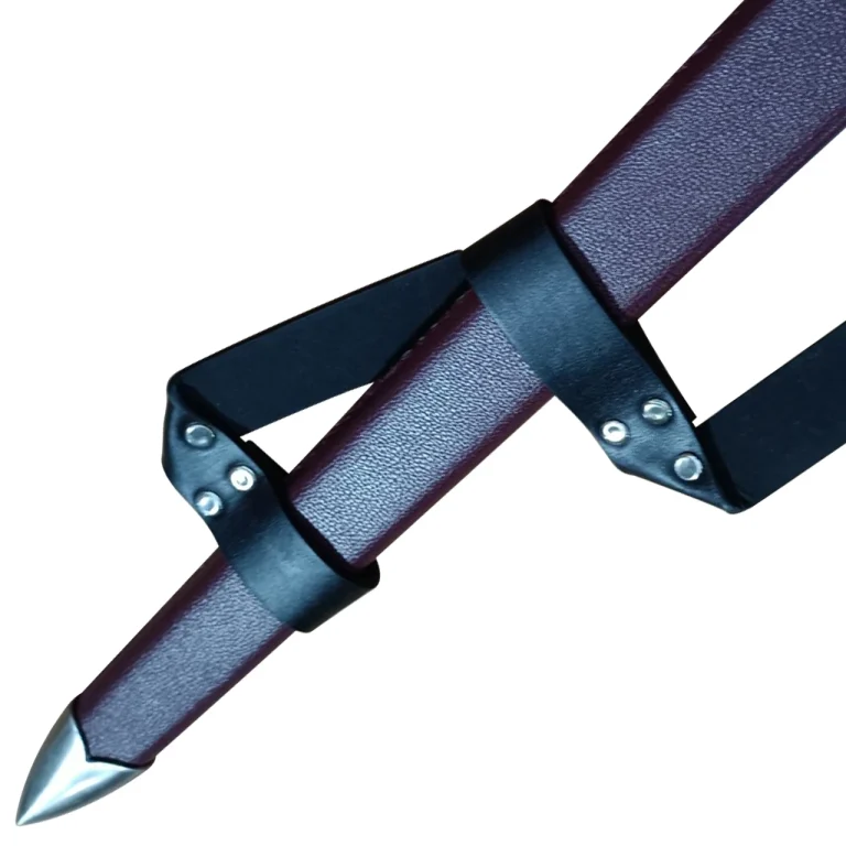 Stainless Steel Sword with Leather Handle