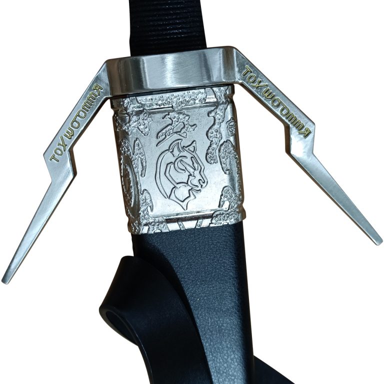 Steel Sword Replica with Leather-Wrapped Scabbard