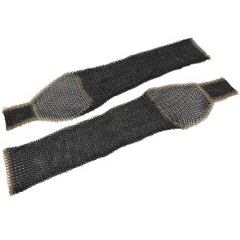 Medieval Chain Mail Leggings with Leather Cord