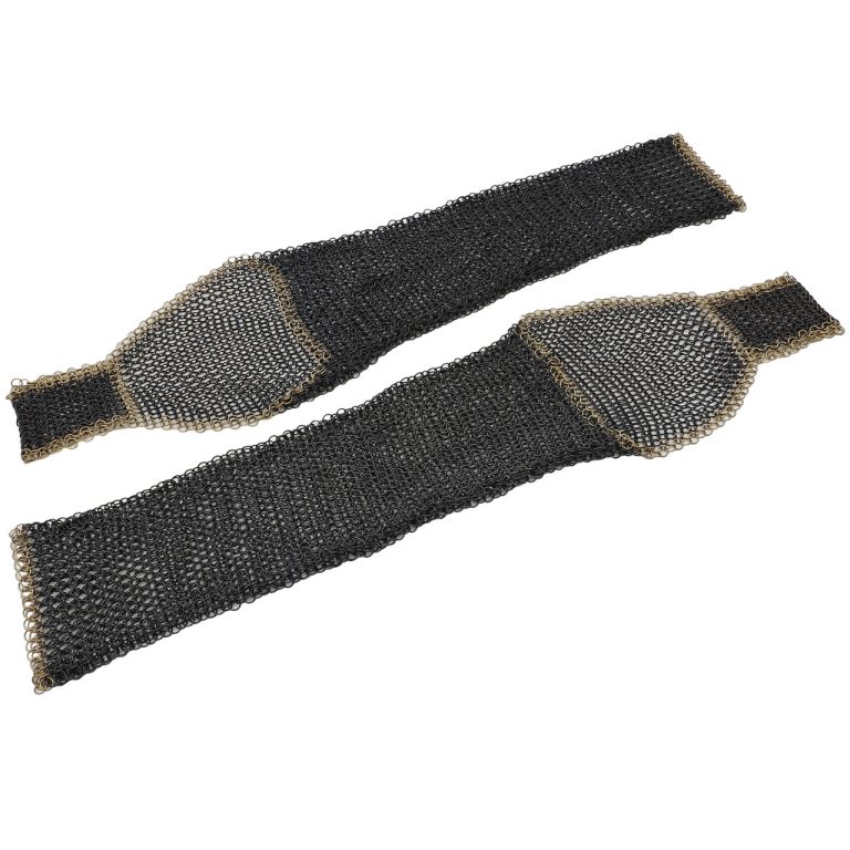 Medieval Chain Mail Leggings with Leather Cord