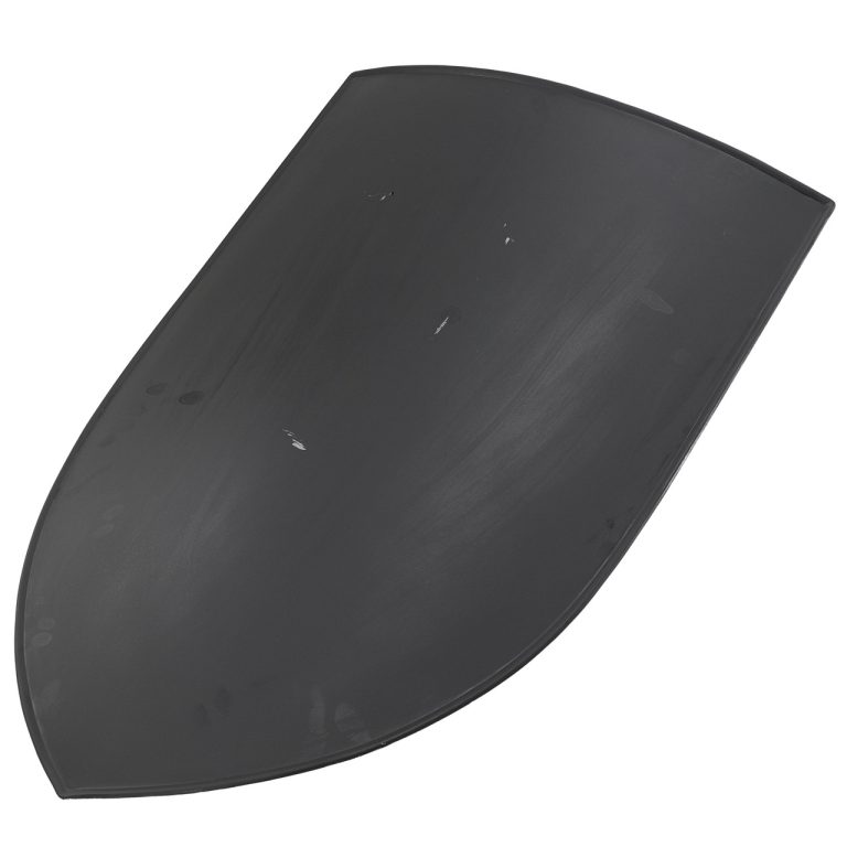 Black Medieval Blank Heater Shield