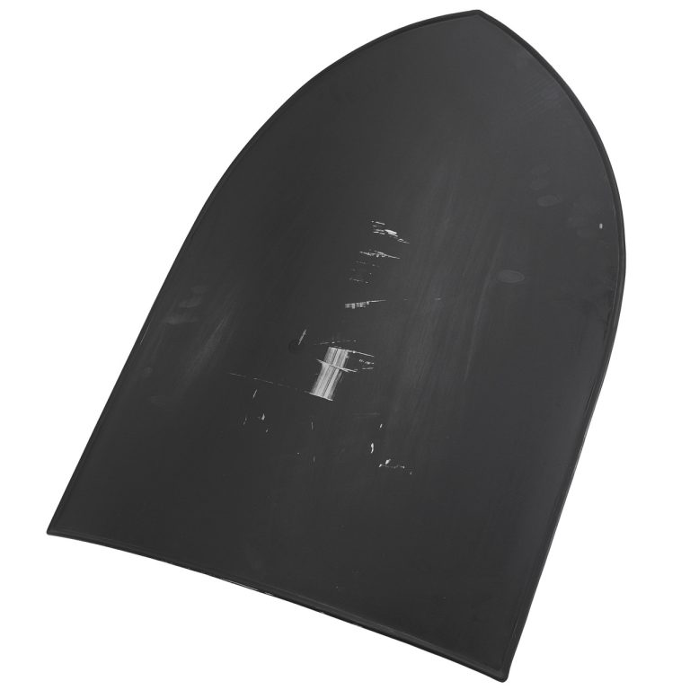 Black Medieval Blank Heater Shield