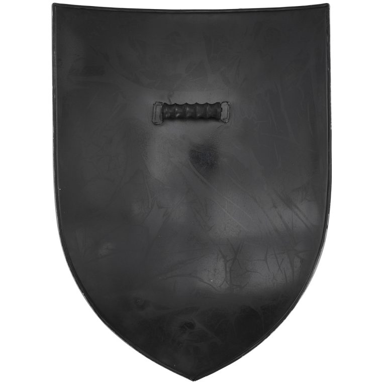 Black Medieval Blank Heater Shield