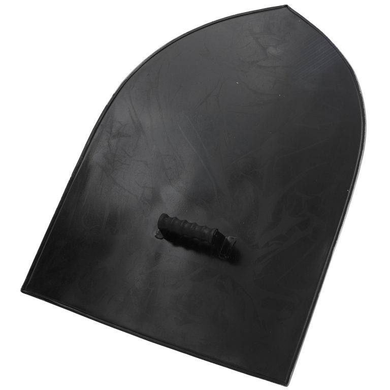 Black Medieval Blank Heater Shield