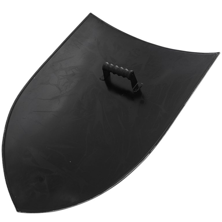 Black Medieval Blank Heater Shield