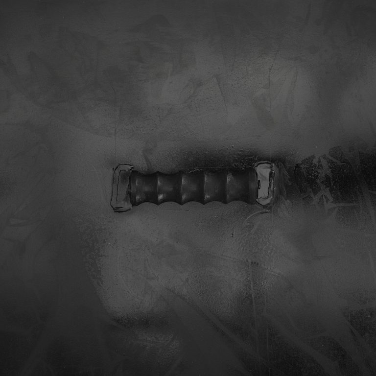 Black Medieval Blank Heater Shield