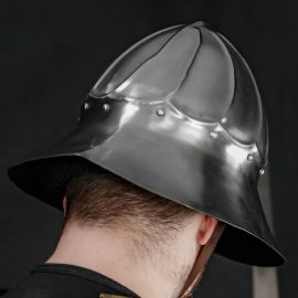 Medieval Burgundian Helmet with Leather Liner