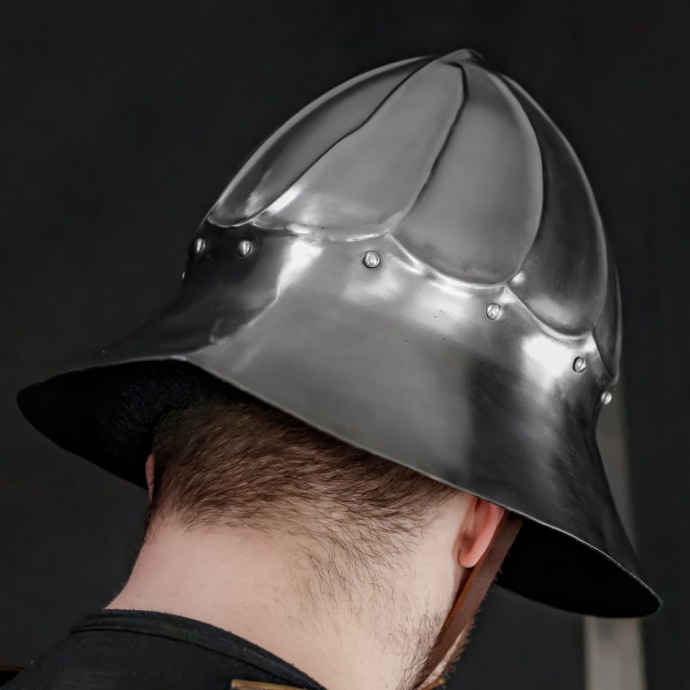Medieval Burgundian Helmet with Leather Liner