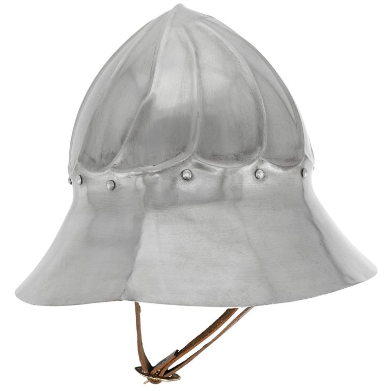 Medieval Burgundian Helmet with Leather Liner
