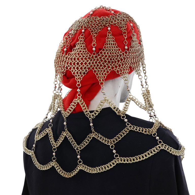 Medieval Chainmail Coif with Shoulder Drape