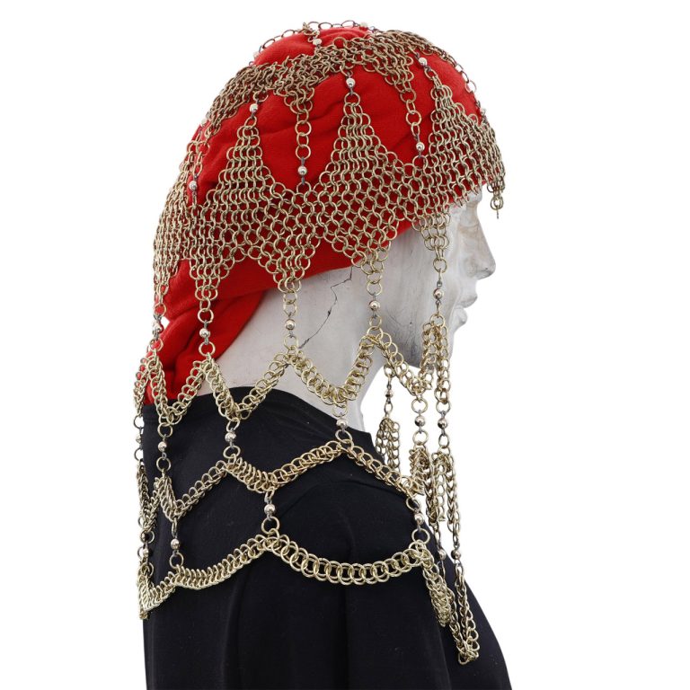 Medieval Chainmail Coif with Shoulder Drape