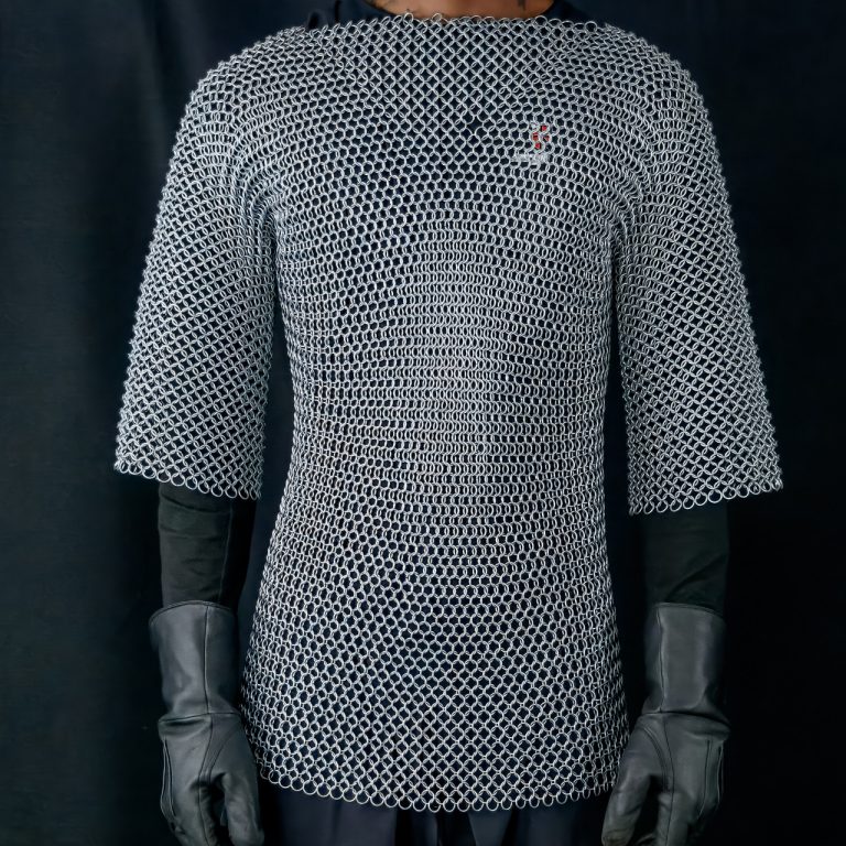 Chainmail Haubergeon Shirt - Zinc Coated Mild Steel