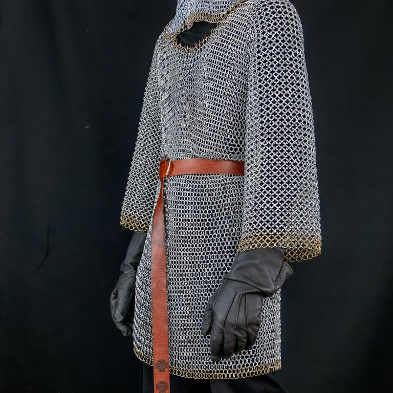 Half Sleeve Chainmail Habergeon for Chest Protection
